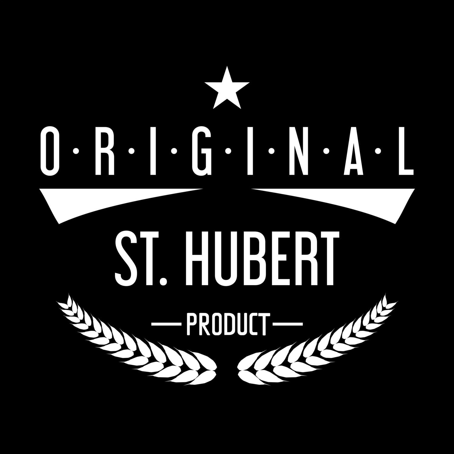 T-Shirt »Original Product« für den Ort »St. Hubert«