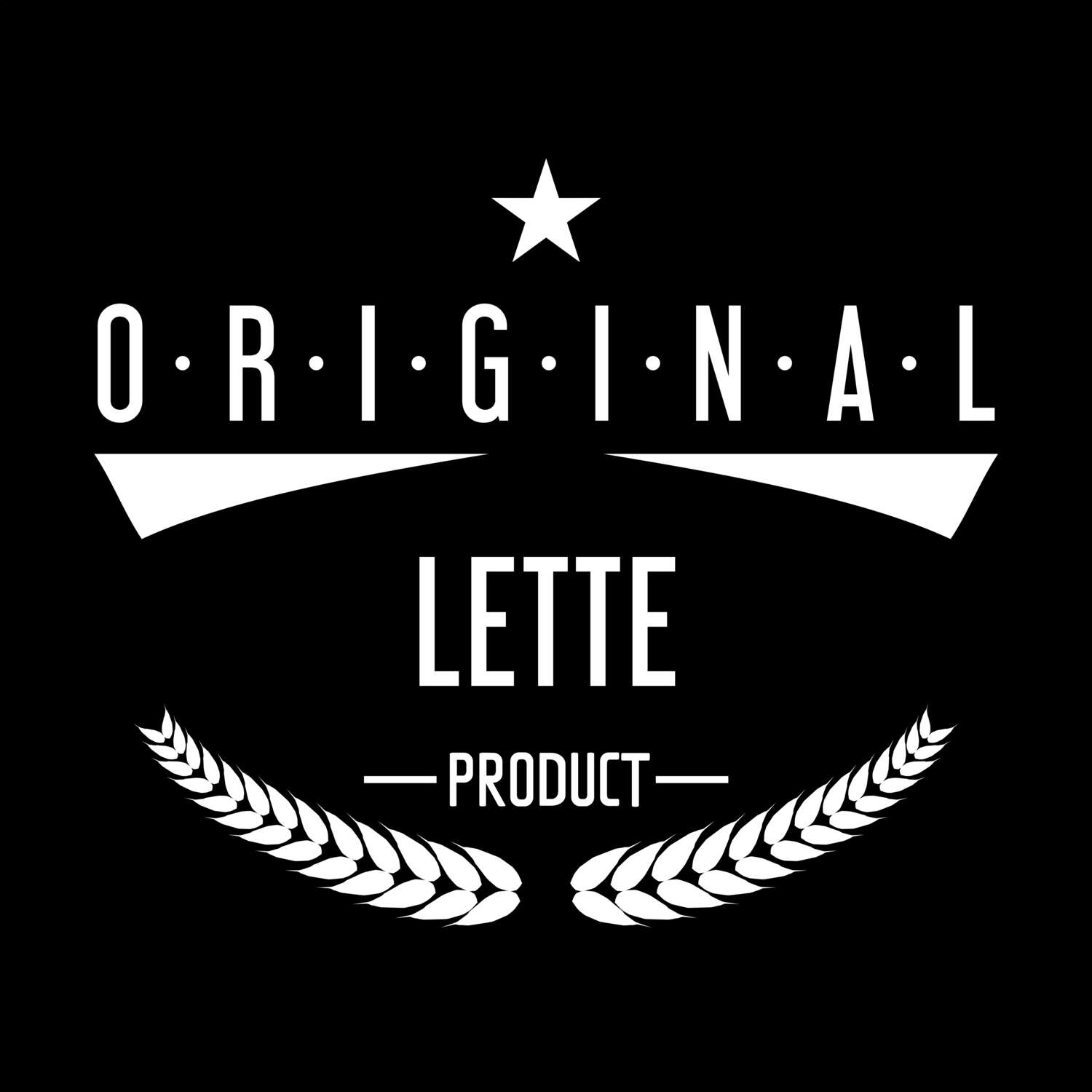 T-Shirt »Original Product« für den Ort »Lette«