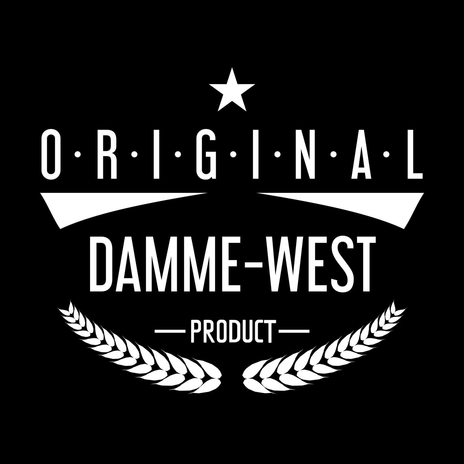 T-Shirt »Original Product« für den Ort »Damme-West«