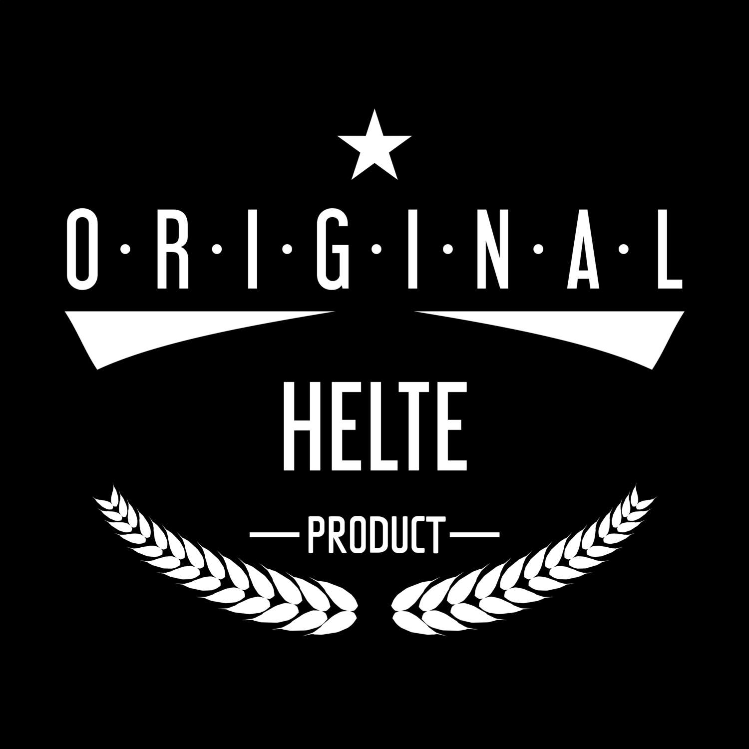 T-Shirt »Original Product« für den Ort »Helte«