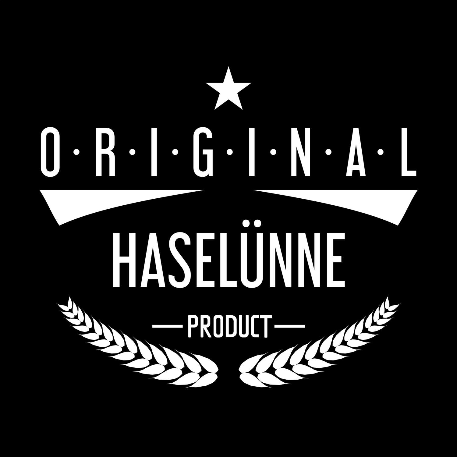 T-Shirt »Original Product« für den Ort »Haselünne«