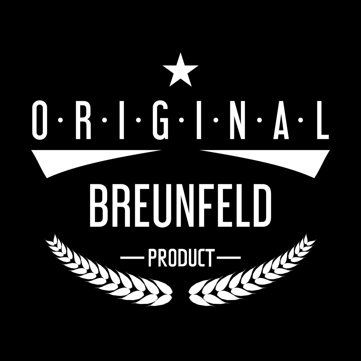 T-Shirt »Original Product« für den Ort »Breunfeld«