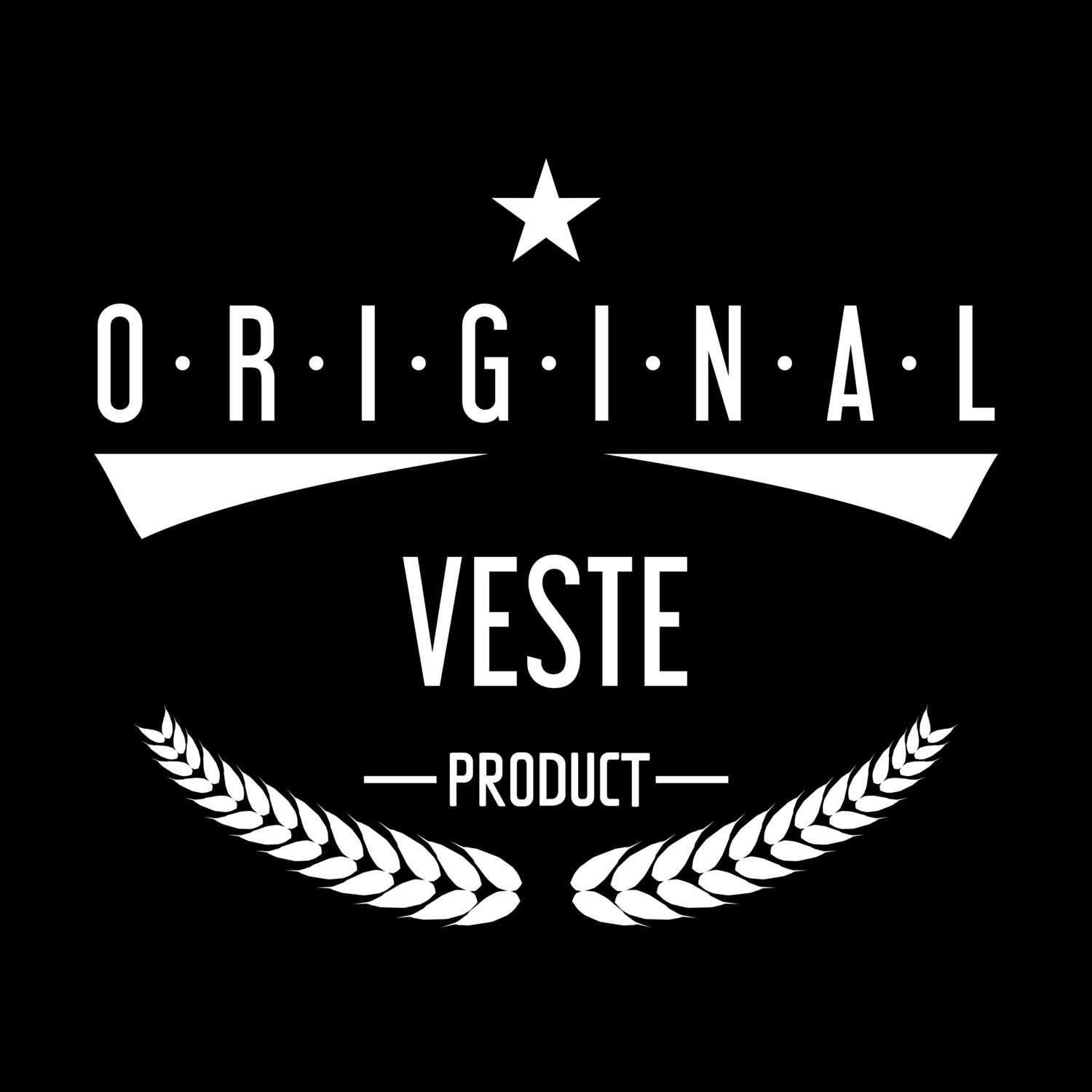 T-Shirt »Original Product« für den Ort »Veste«