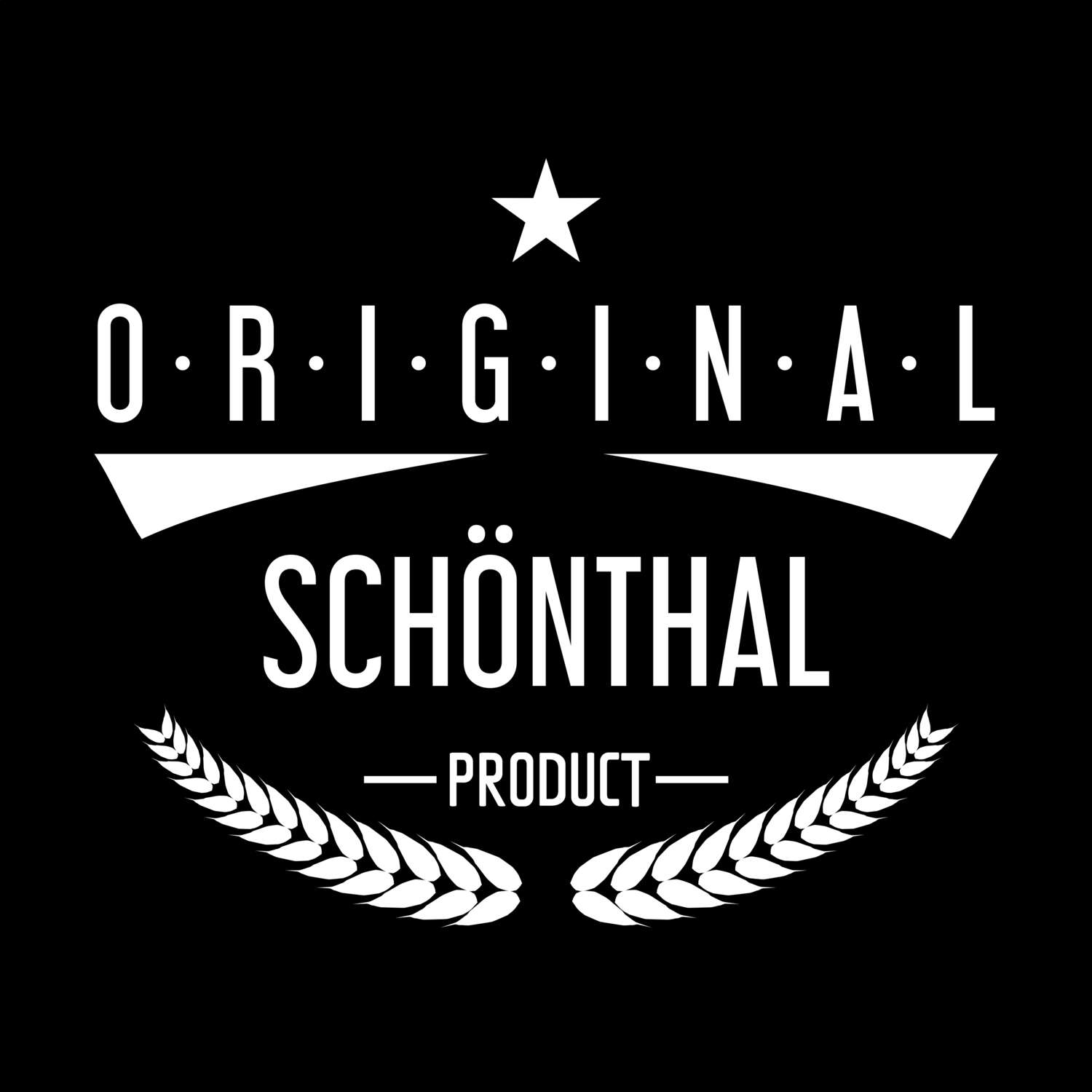 T-Shirt »Original Product« für den Ort »Schönthal«