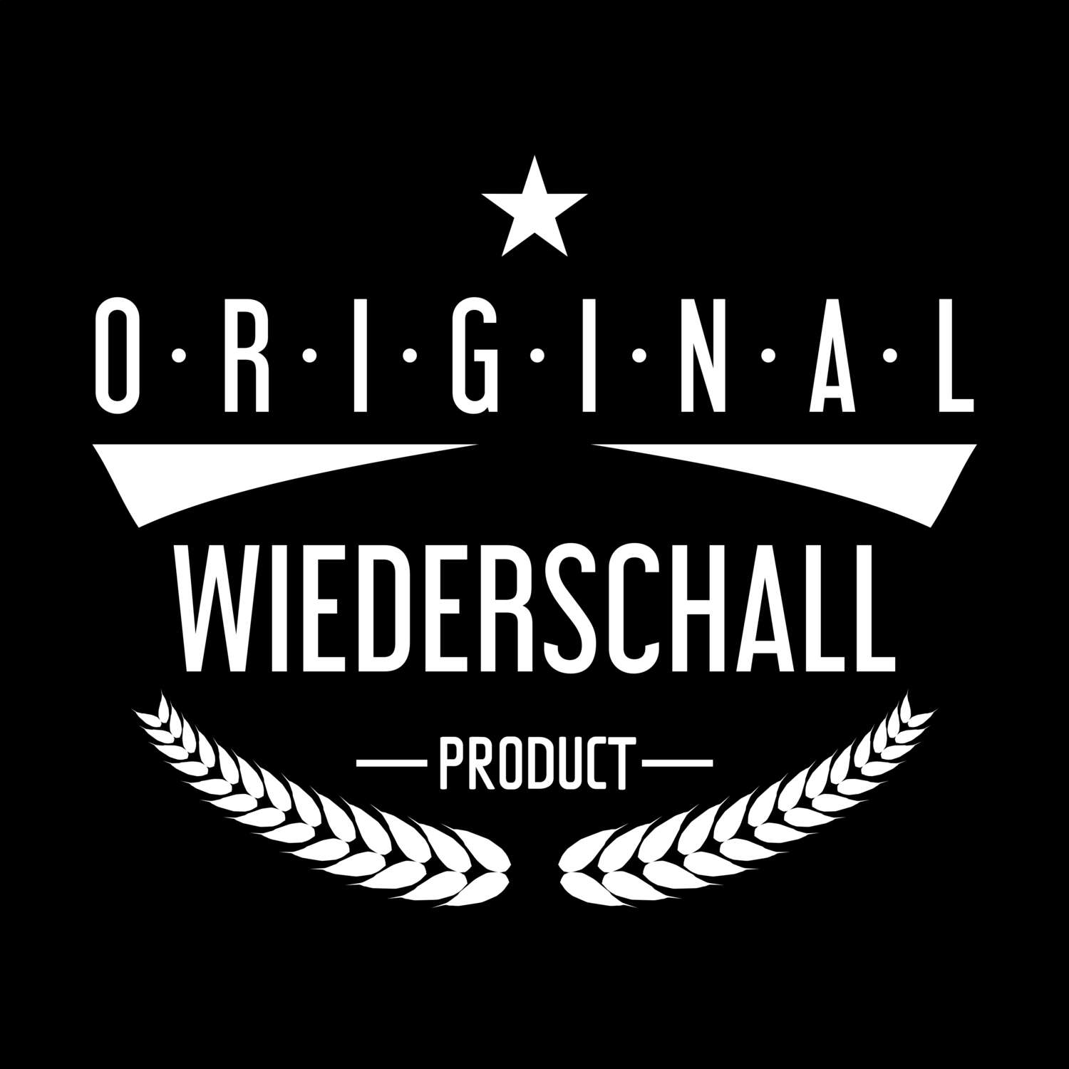 T-Shirt »Original Product« für den Ort »Wiederschall«