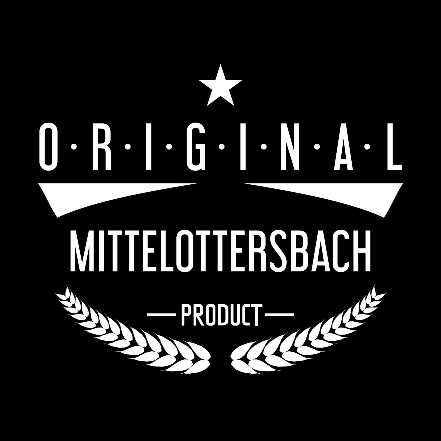 T-Shirt »Original Product« für den Ort »Mittelottersbach«