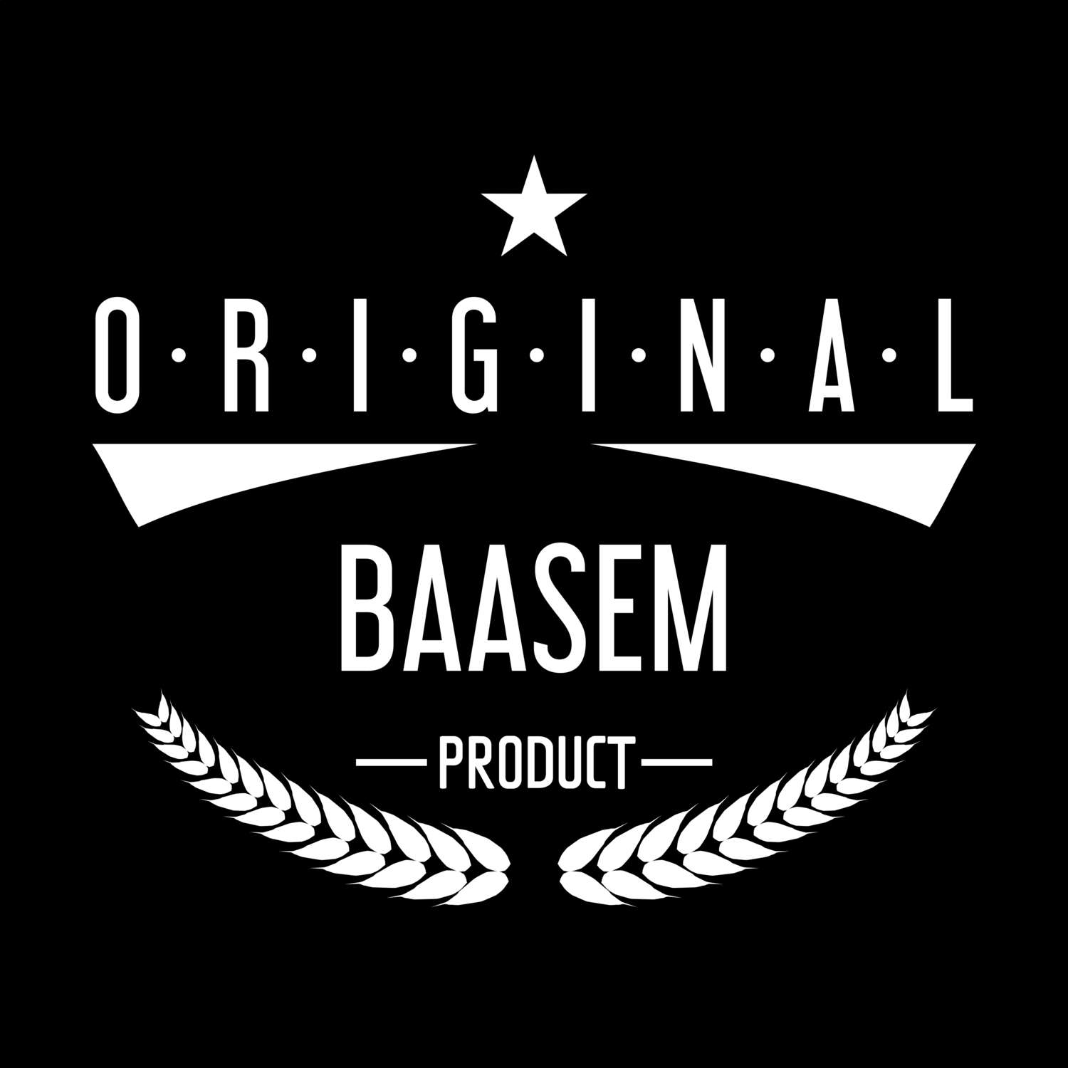 T-Shirt »Original Product« für den Ort »Baasem«