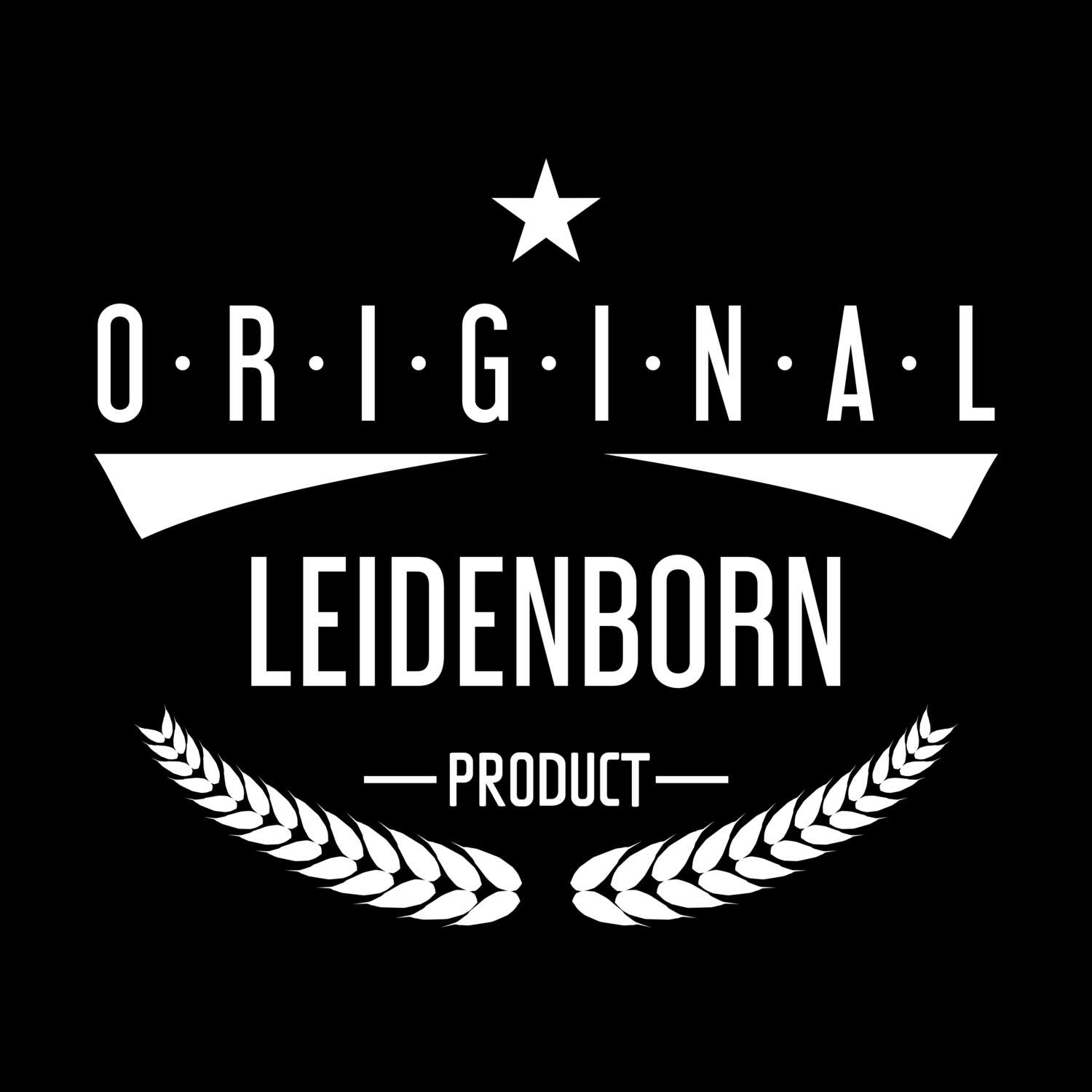 T-Shirt »Original Product« für den Ort »Leidenborn«