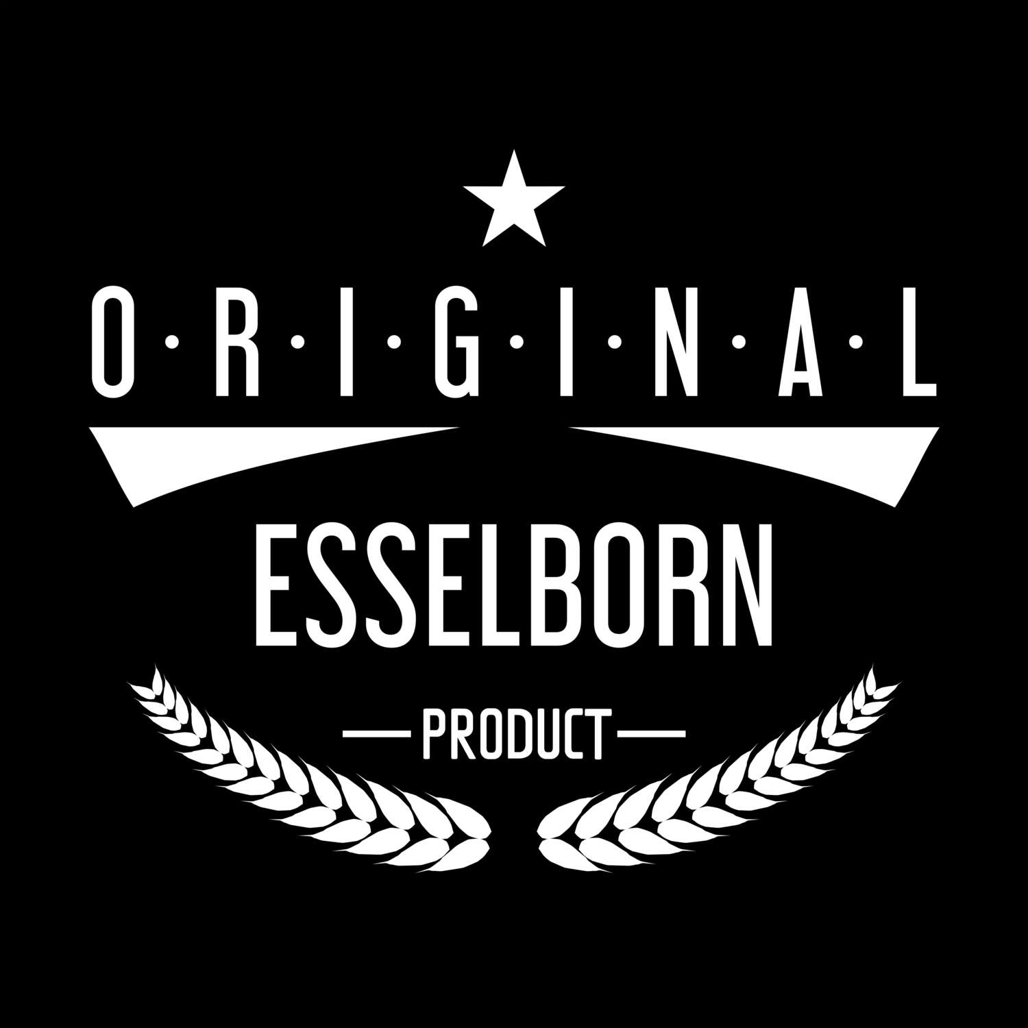 T-Shirt »Original Product« für den Ort »Esselborn«