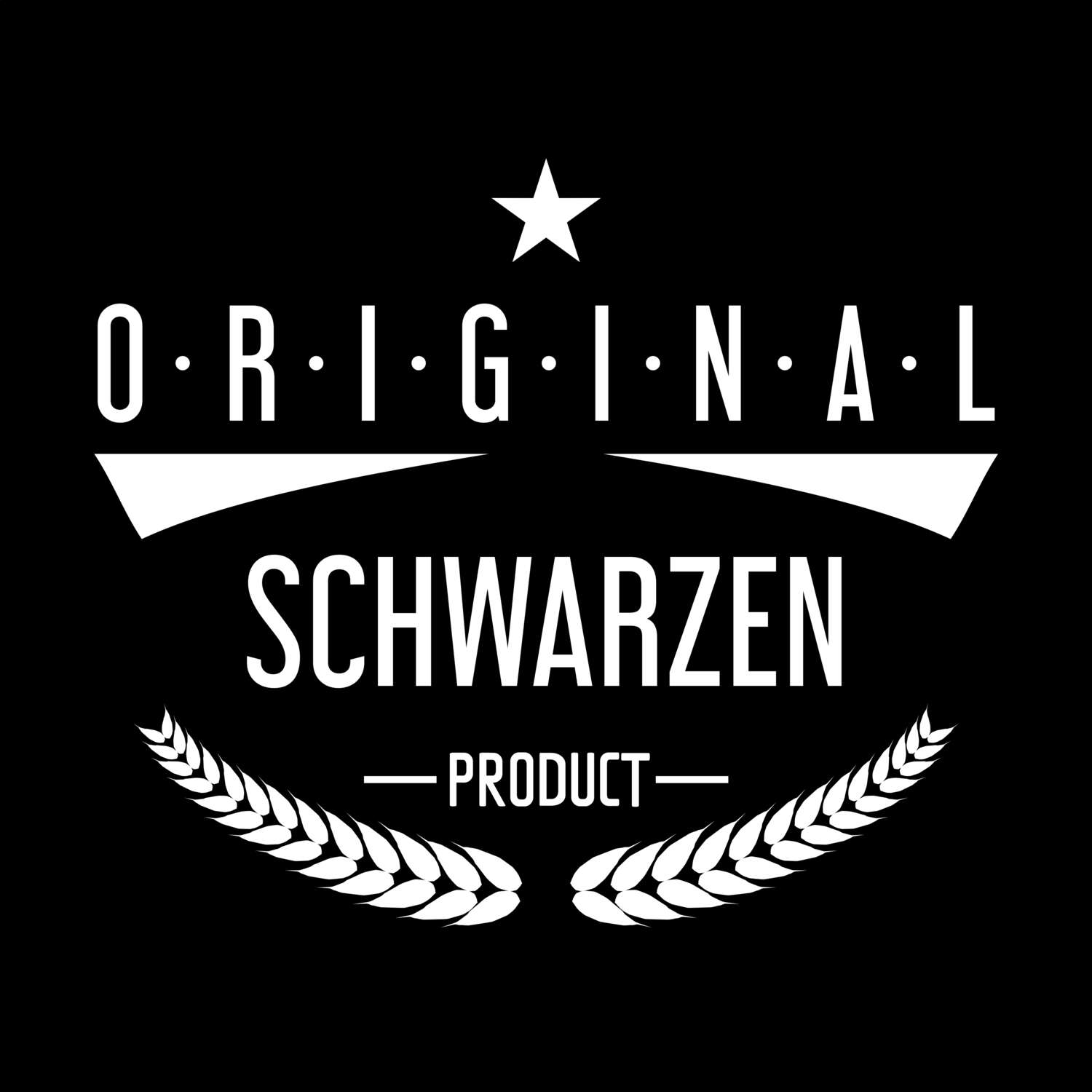 Schwarzen T-Shirt »Original Product«