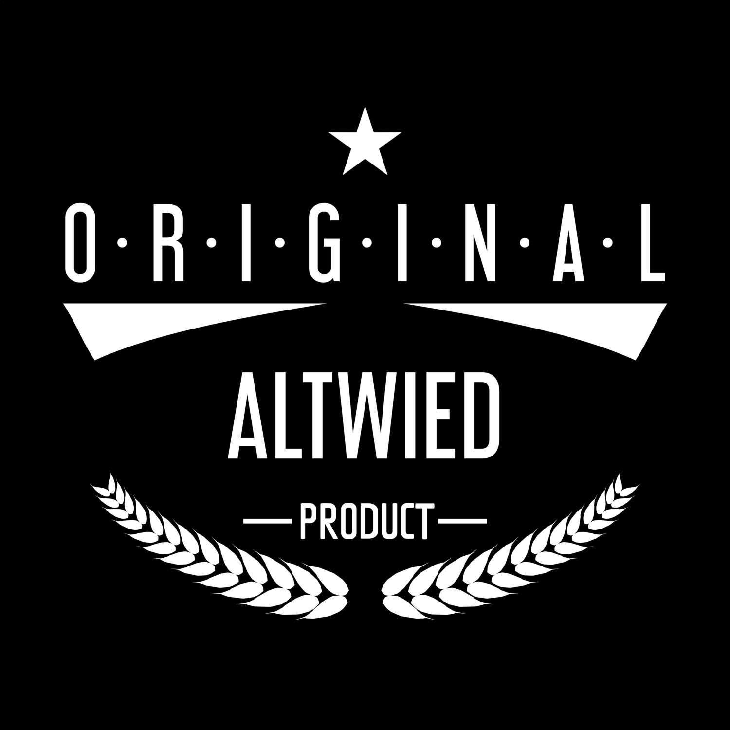 T-Shirt »Original Product« für den Ort »Altwied«