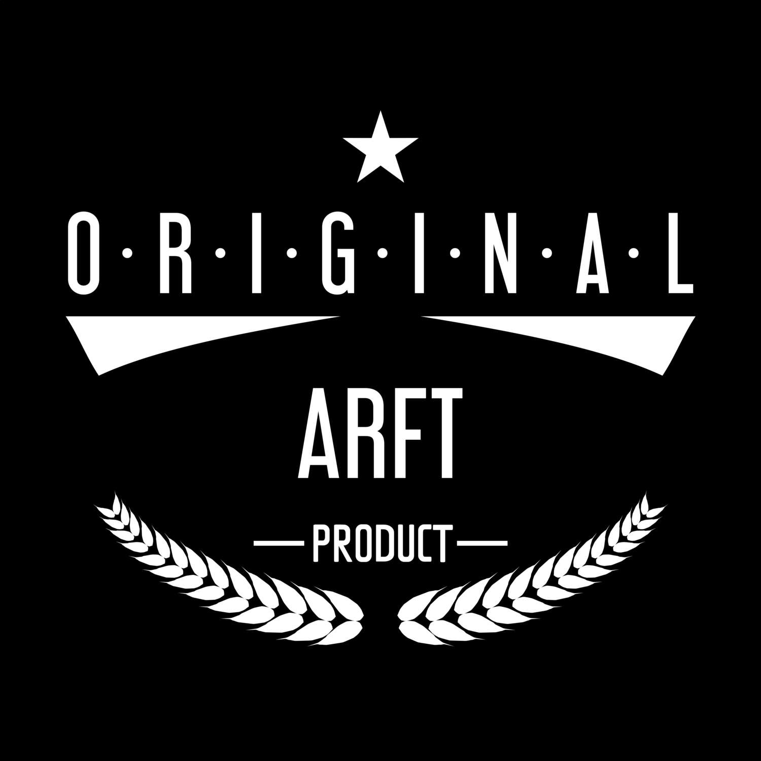 T-Shirt »Original Product« für den Ort »Arft«