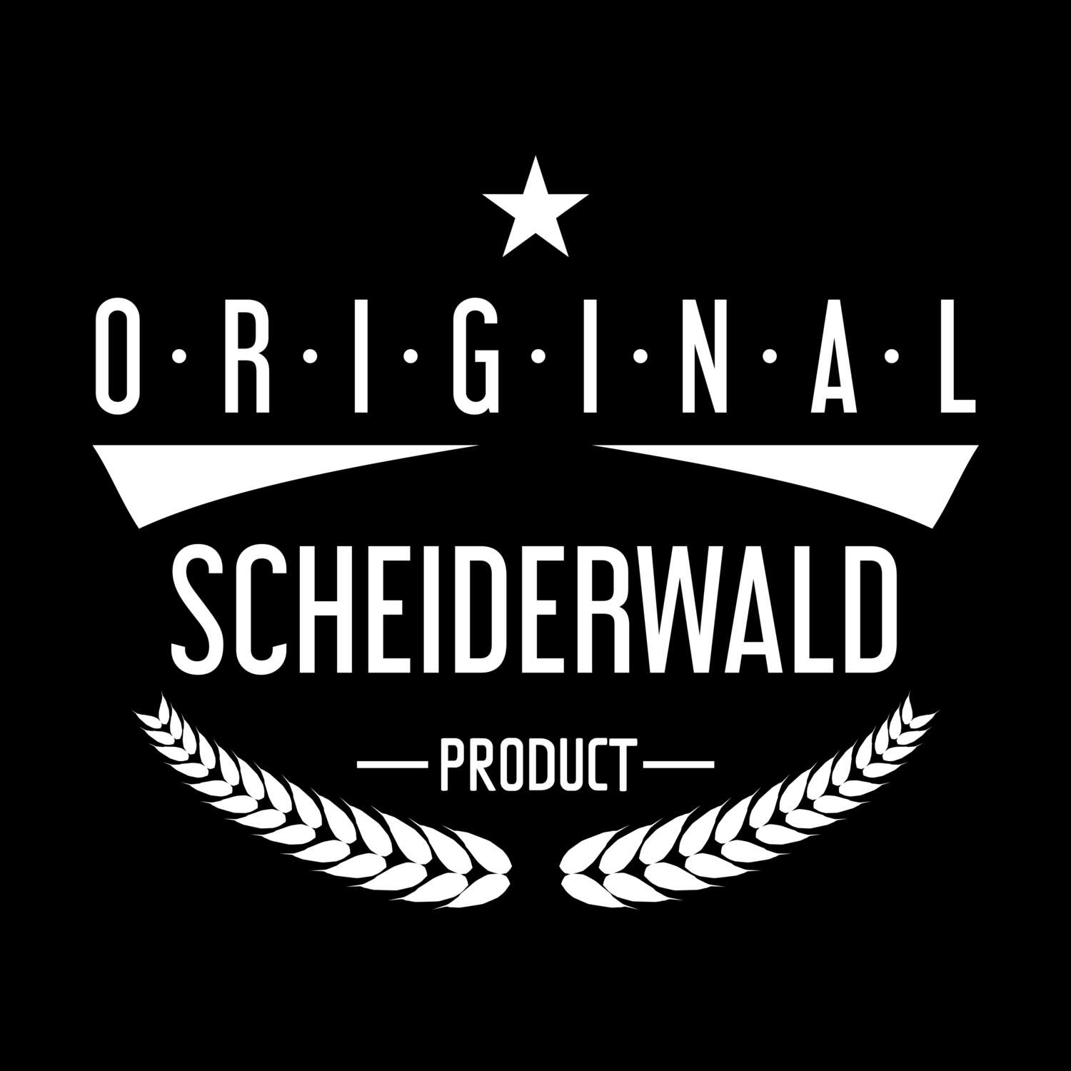 T-Shirt »Original Product« für den Ort »Scheiderwald«