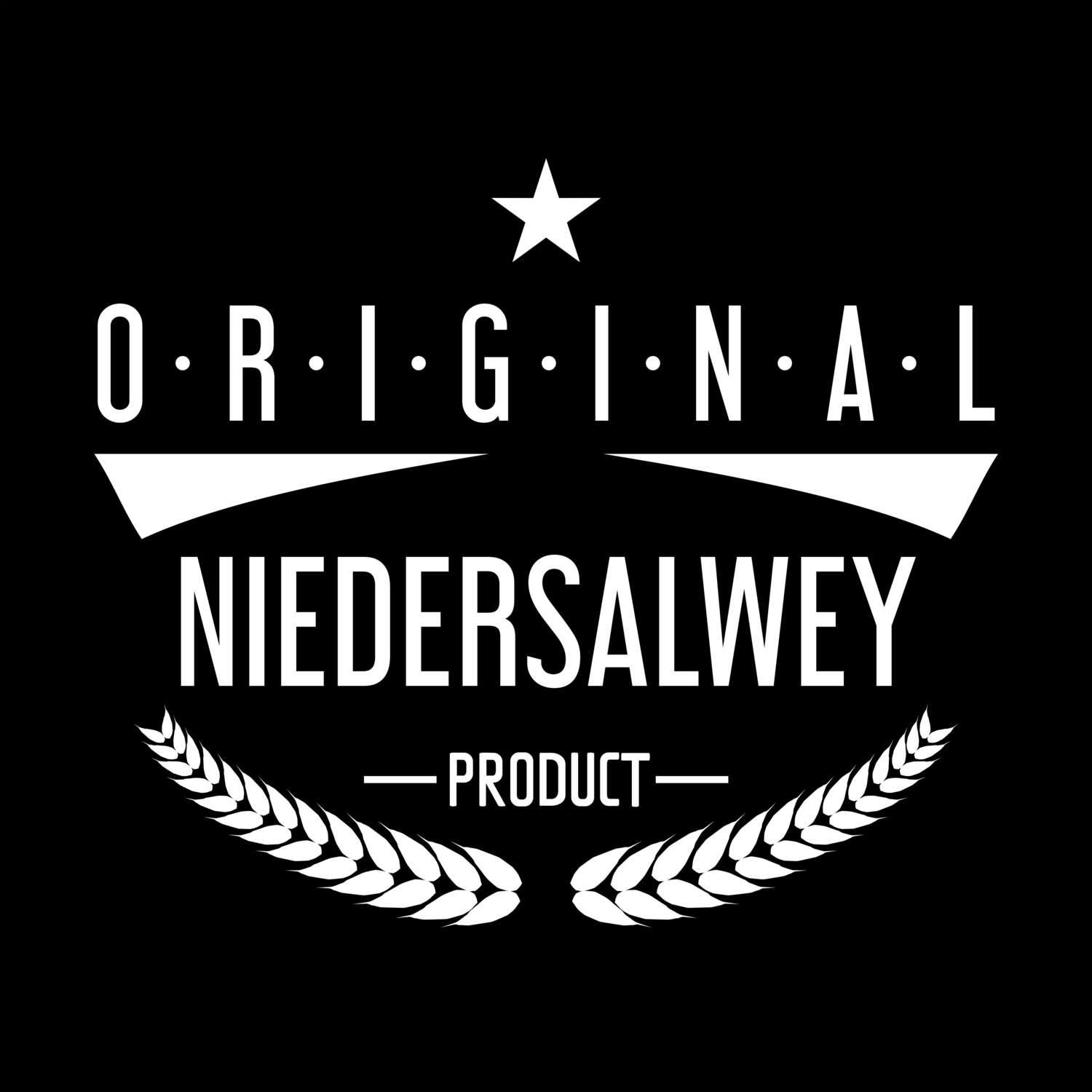 T-Shirt »Original Product« für den Ort »Niedersalwey«