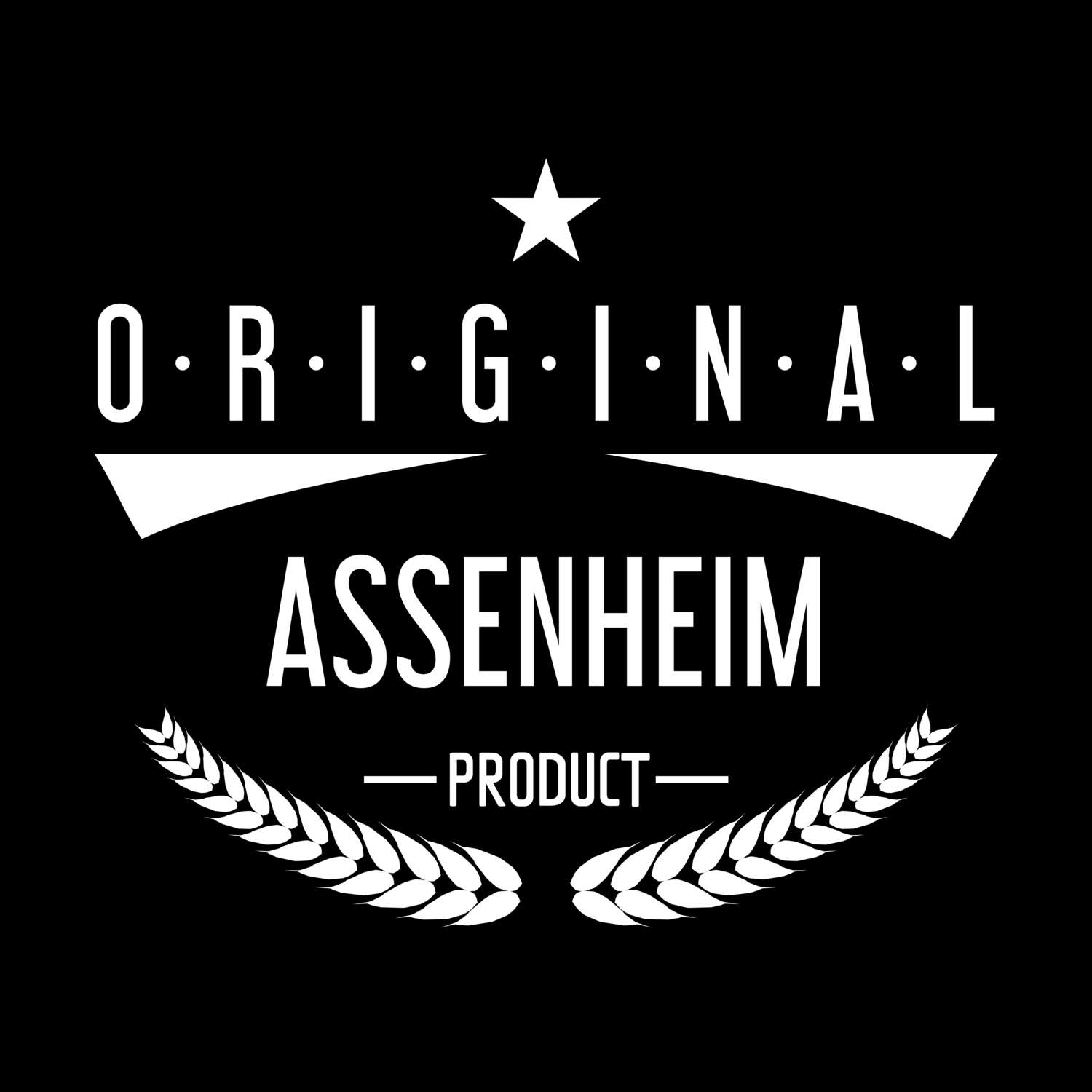 T-Shirt »Original Product« für den Ort »Assenheim«