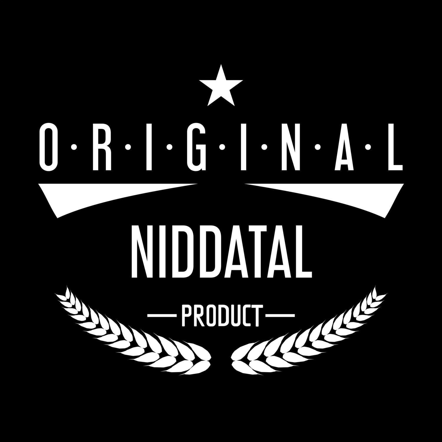 T-Shirt »Original Product« für den Ort »Niddatal«