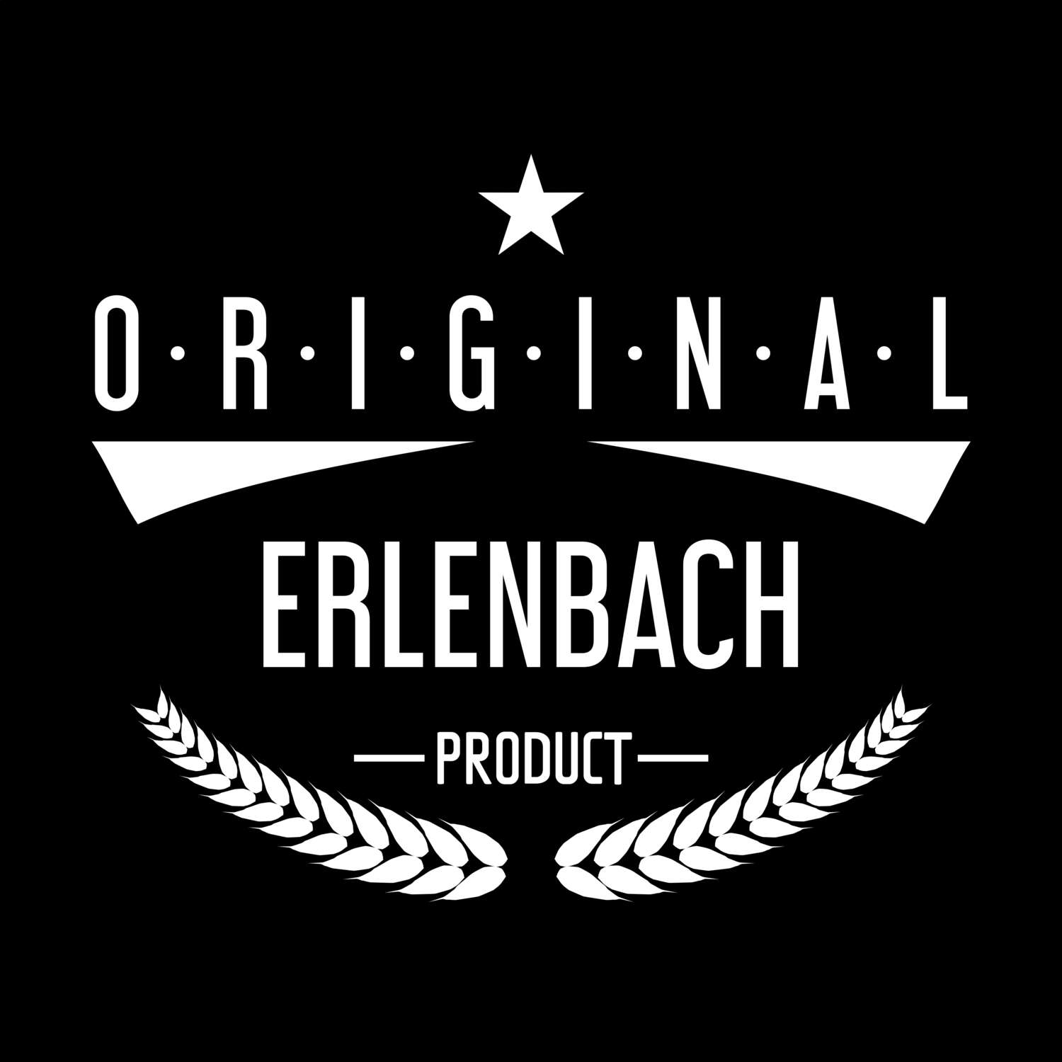 T-Shirt »Original Product« für den Ort »Erlenbach«