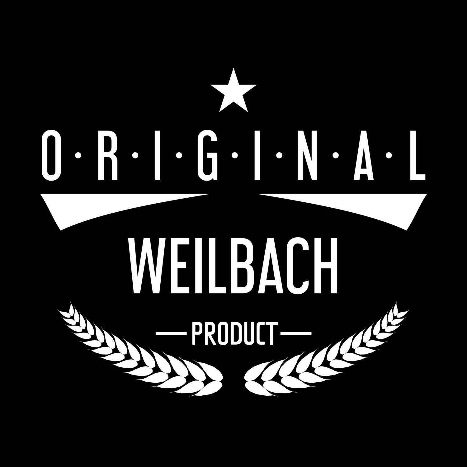 T-Shirt »Original Product« für den Ort »Weilbach«