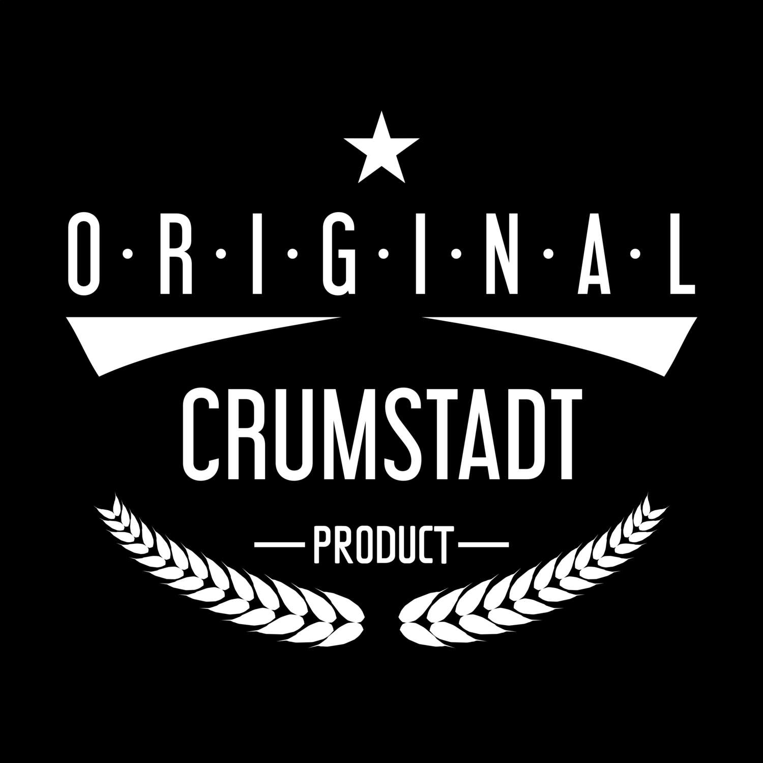 T-Shirt »Original Product« für den Ort »Crumstadt«