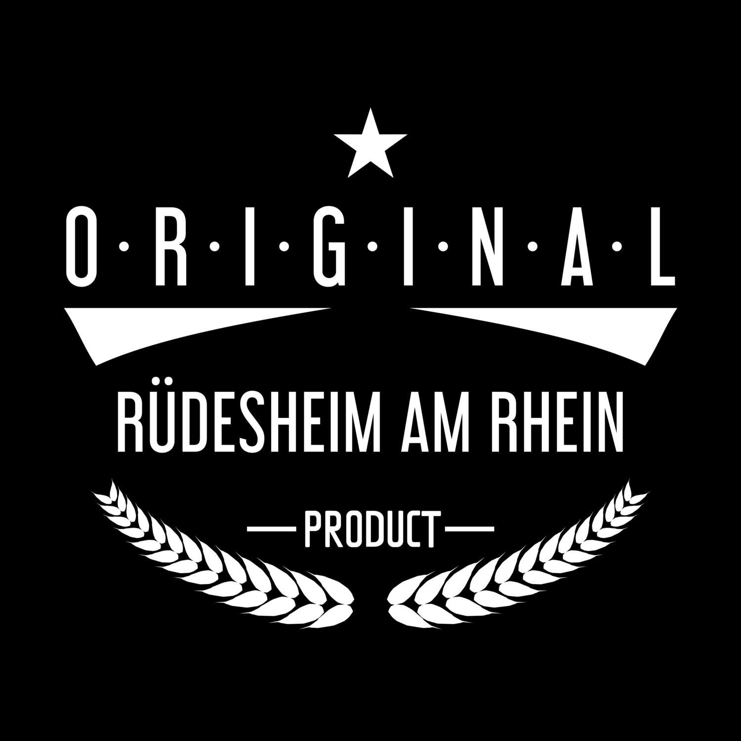 T-Shirt »Original Product« für den Ort »Rüdesheim am Rhein«