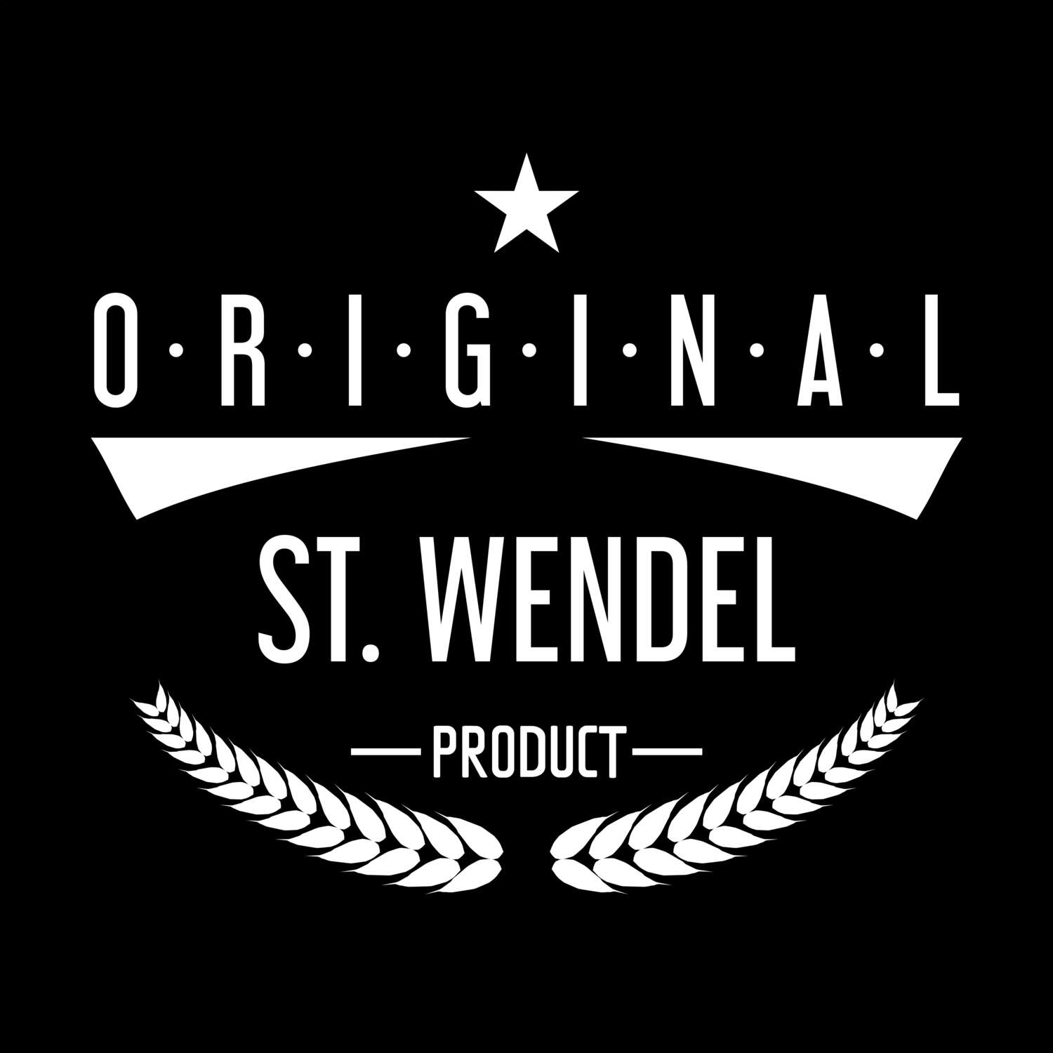 T-Shirt »Original Product« für den Ort »St. Wendel«