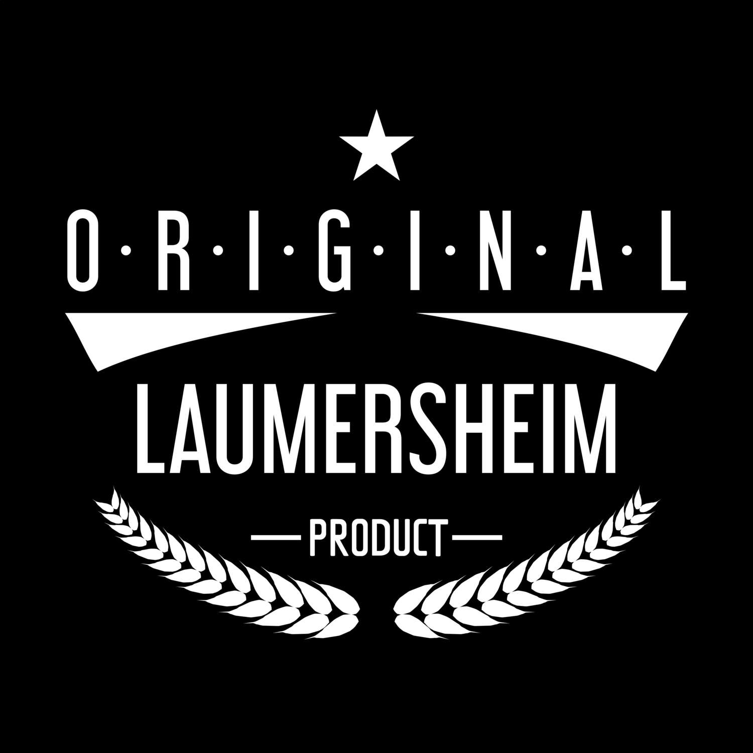 T-Shirt »Original Product« für den Ort »Laumersheim«