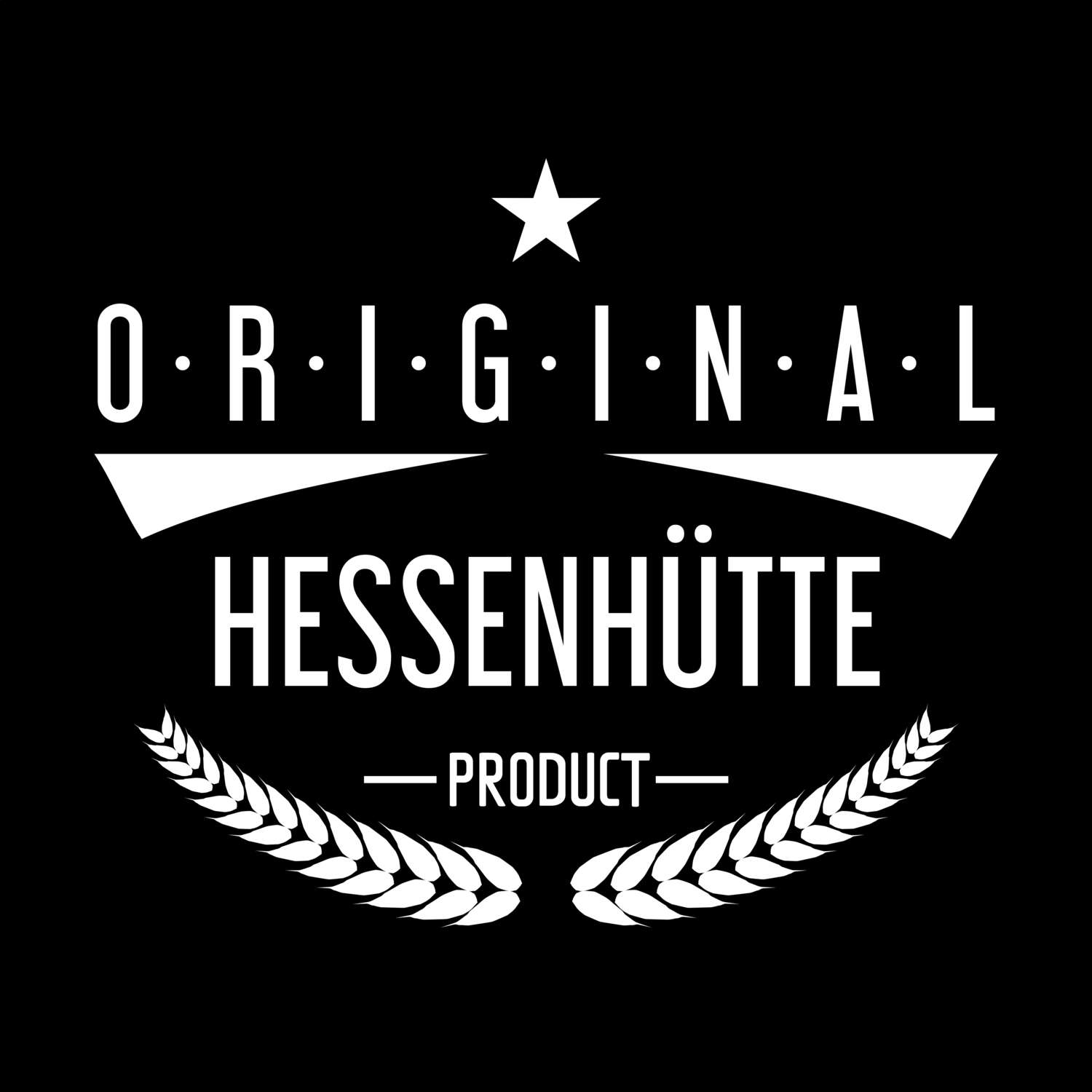 T-Shirt »Original Product« für den Ort »Hessenhütte«