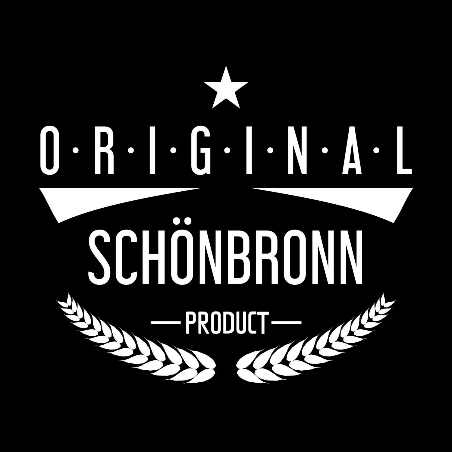 T-Shirt »Original Product« für den Ort »Schönbronn«