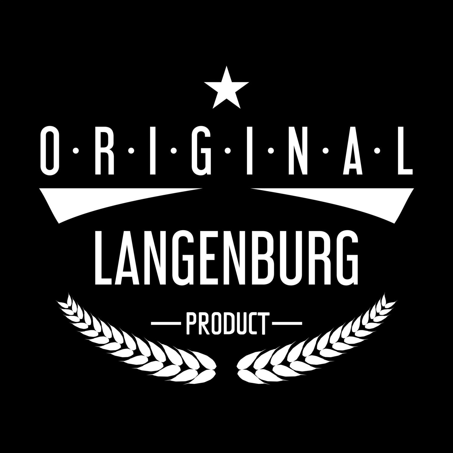 T-Shirt »Original Product« für den Ort »Langenburg«