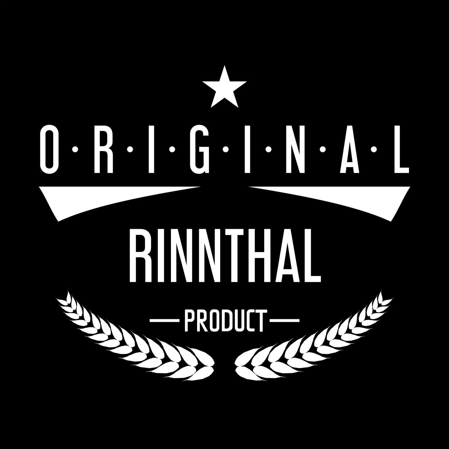 T-Shirt »Original Product« für den Ort »Rinnthal«