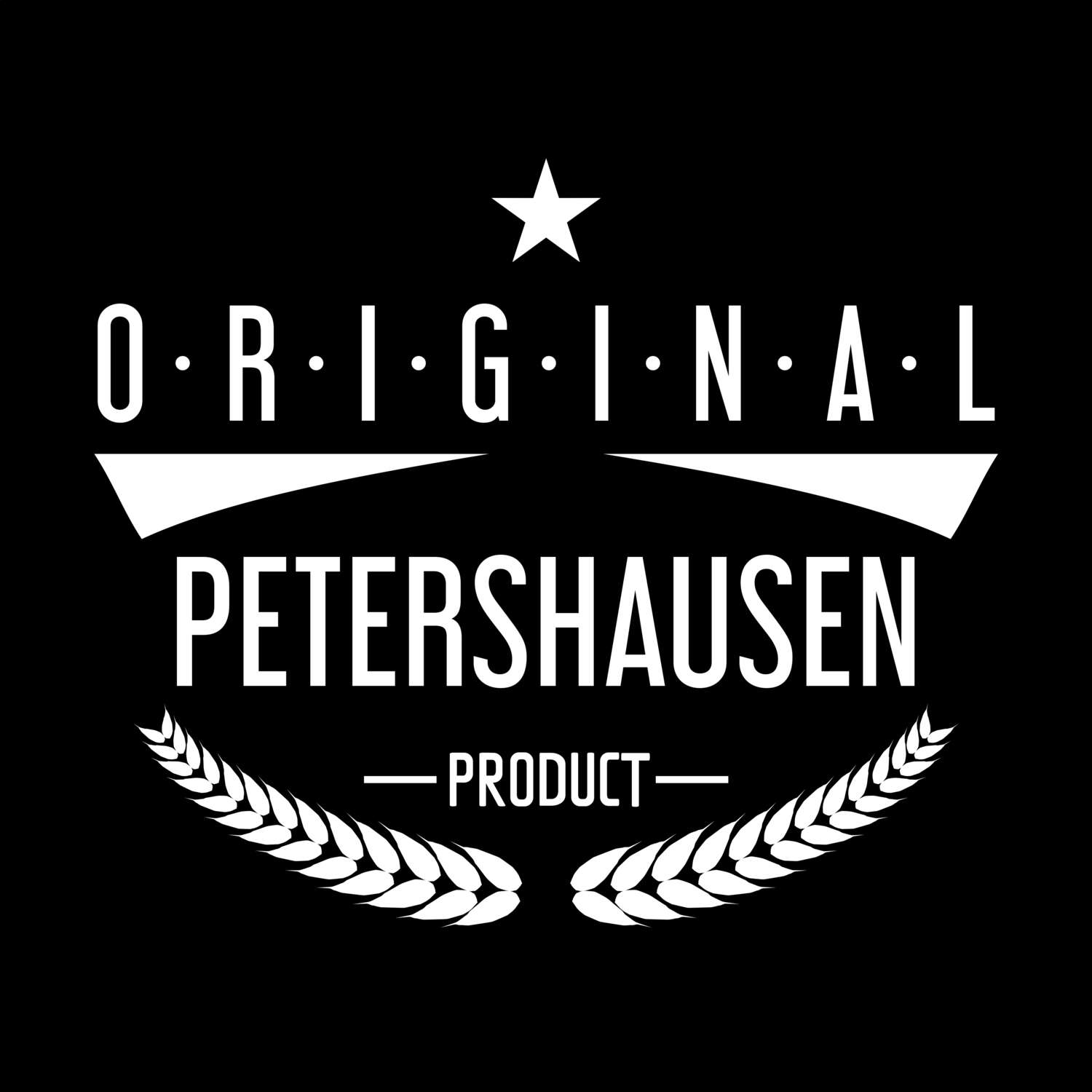 T-Shirt »Original Product« für den Ort »Petershausen«