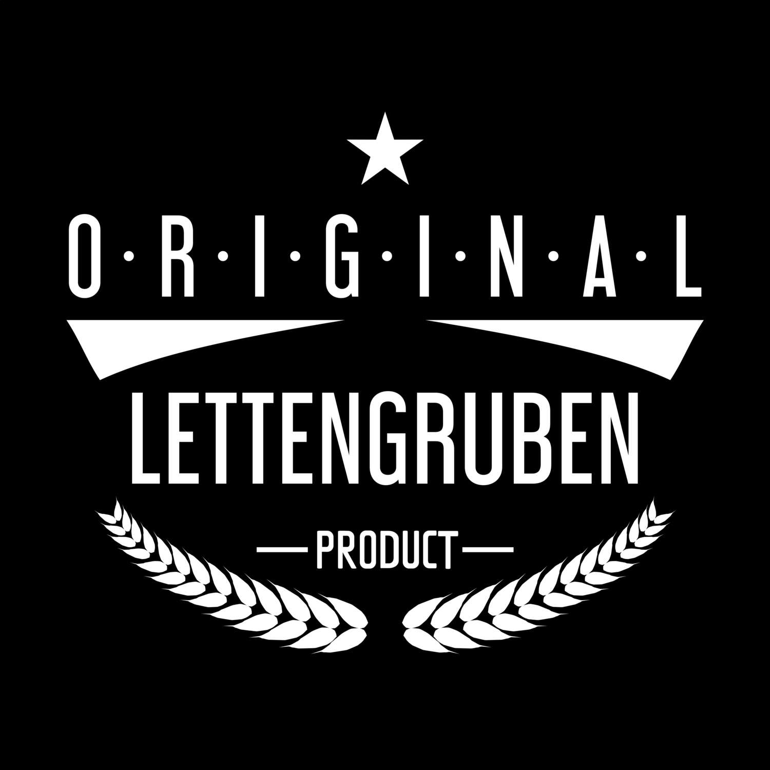 T-Shirt »Original Product« für den Ort »Lettengruben«