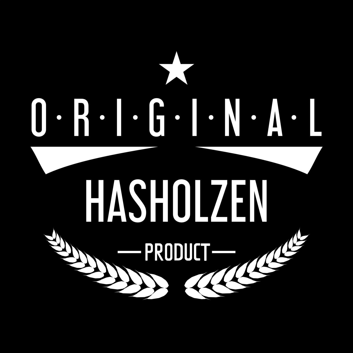 T-Shirt »Original Product« für den Ort »Hasholzen«