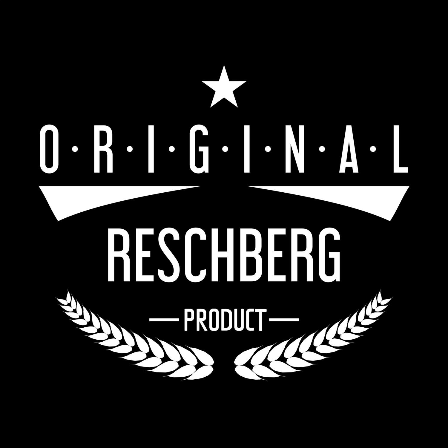 T-Shirt »Original Product« für den Ort »Reschberg«