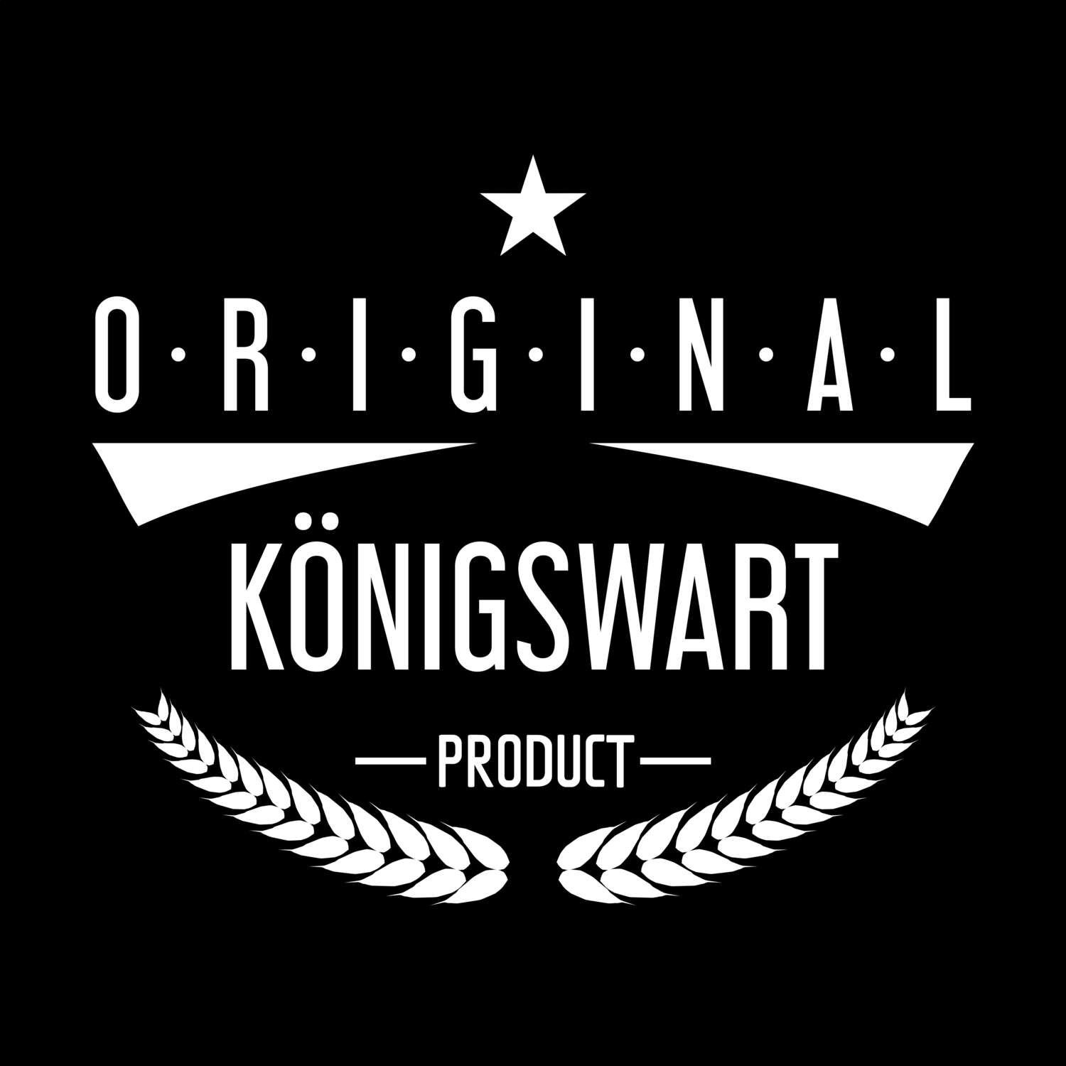 T-Shirt »Original Product« für den Ort »Königswart«