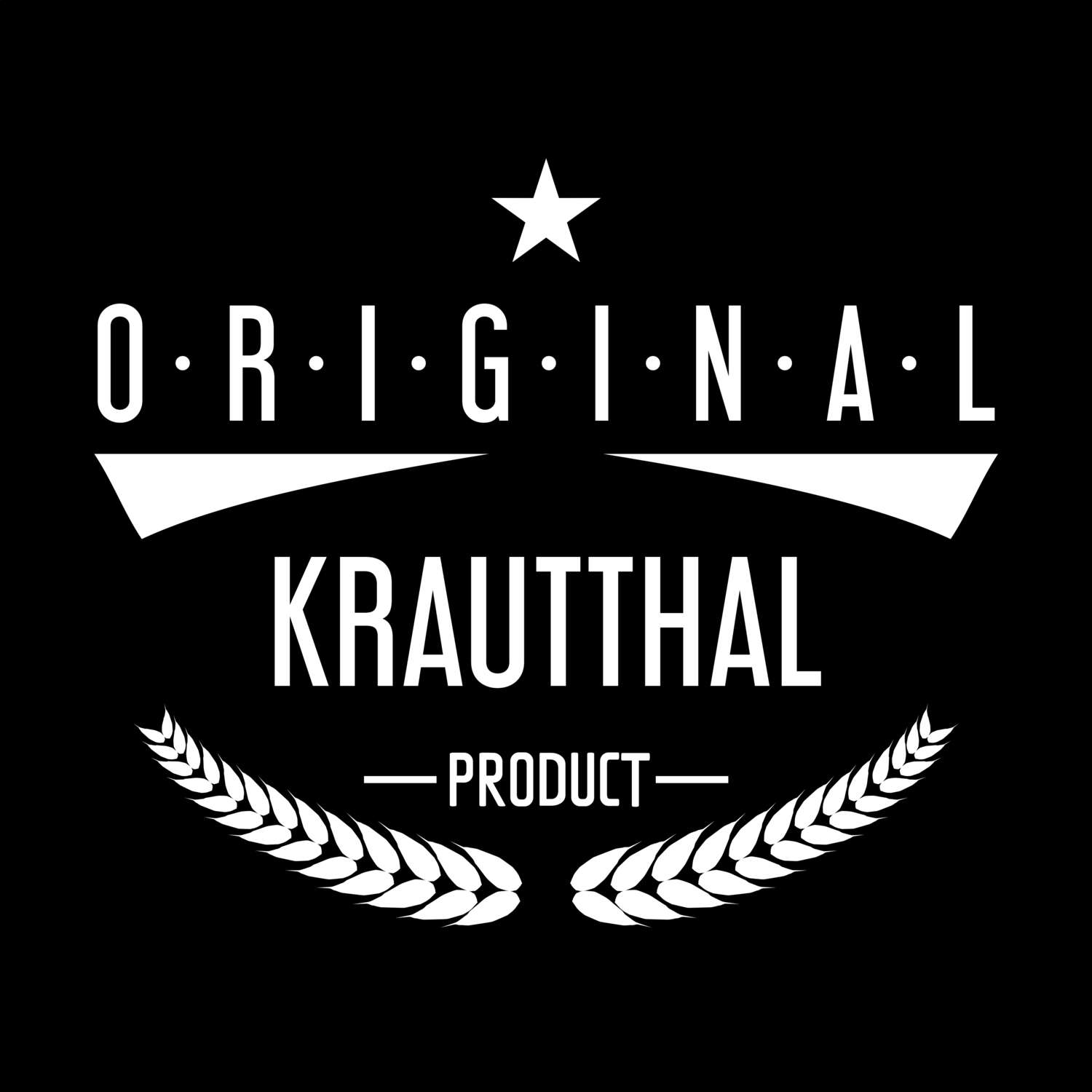 T-Shirt »Original Product« für den Ort »Krautthal«