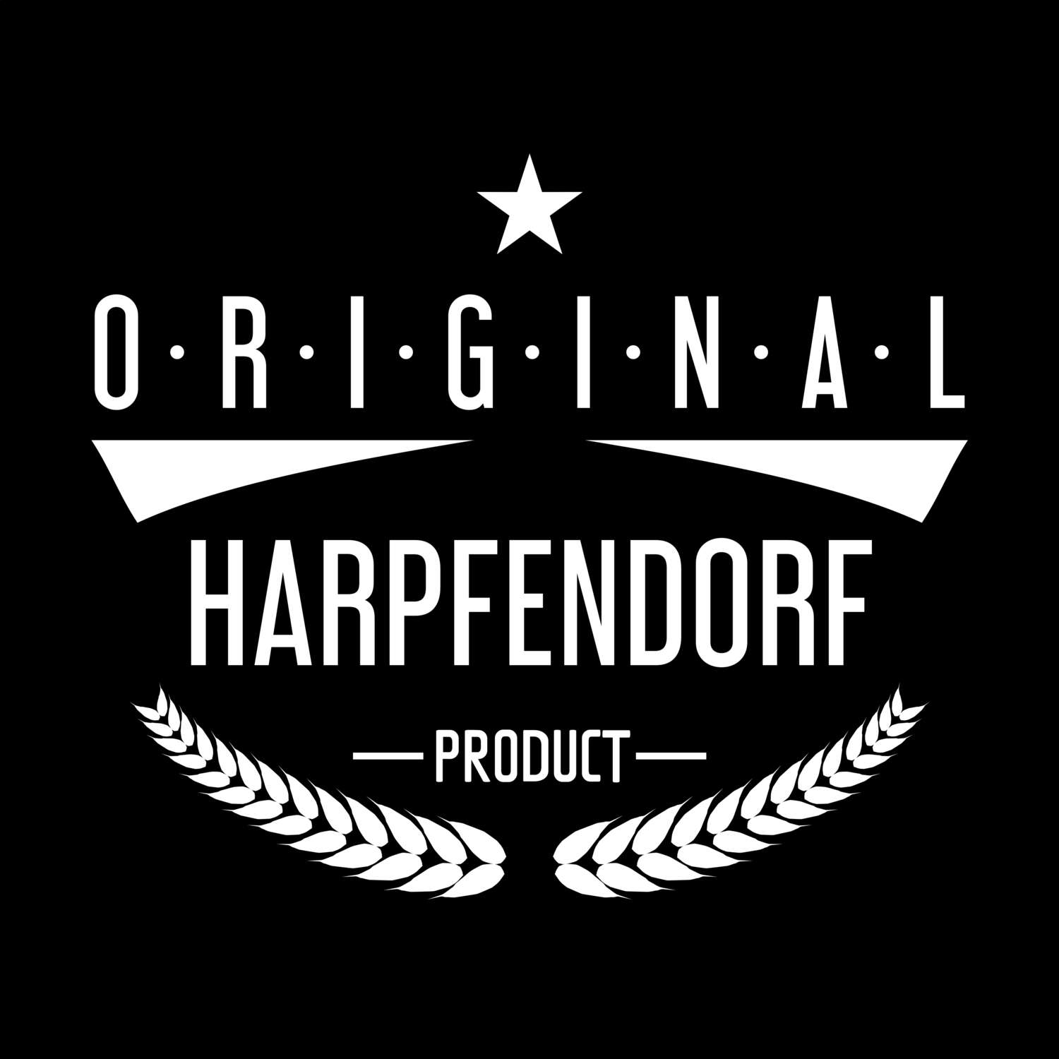 T-Shirt »Original Product« für den Ort »Harpfendorf«