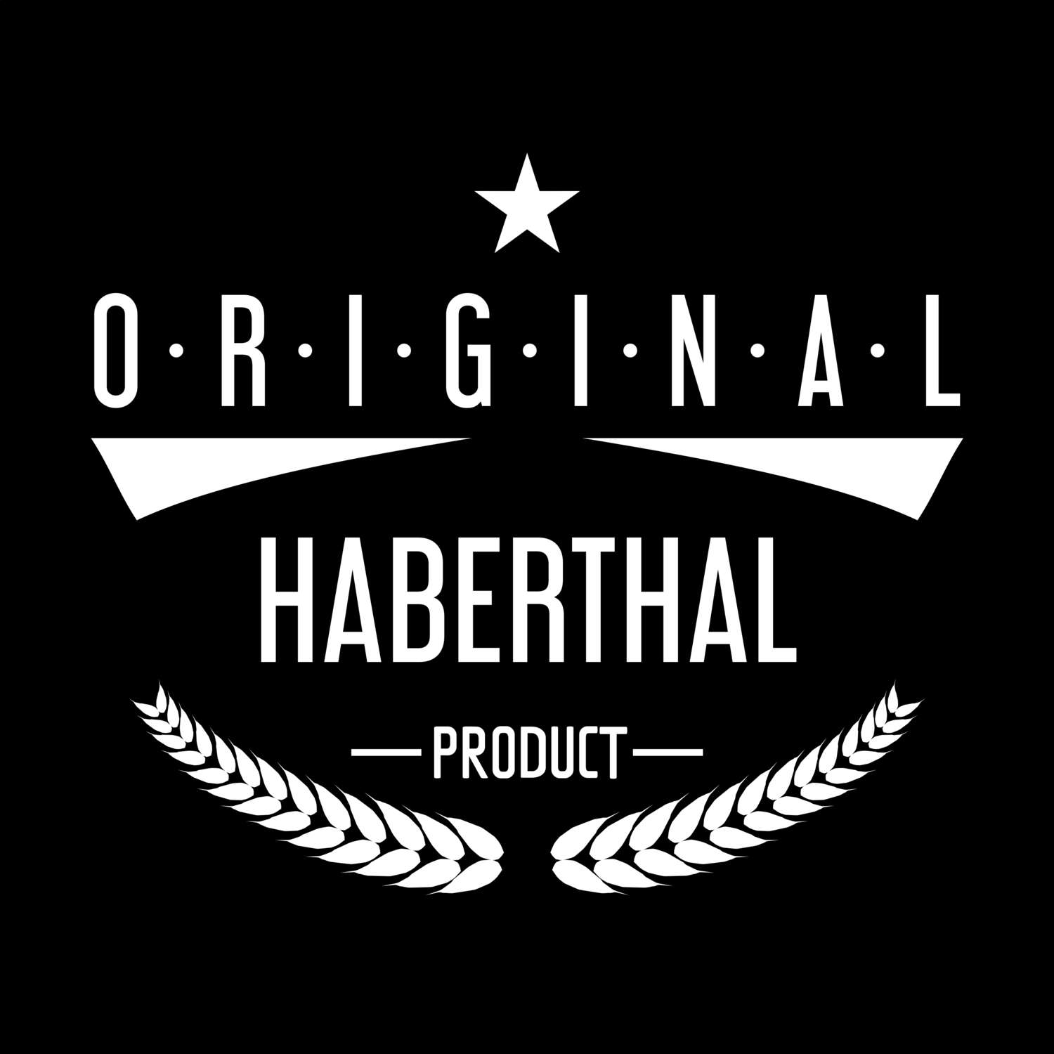 T-Shirt »Original Product« für den Ort »Haberthal«