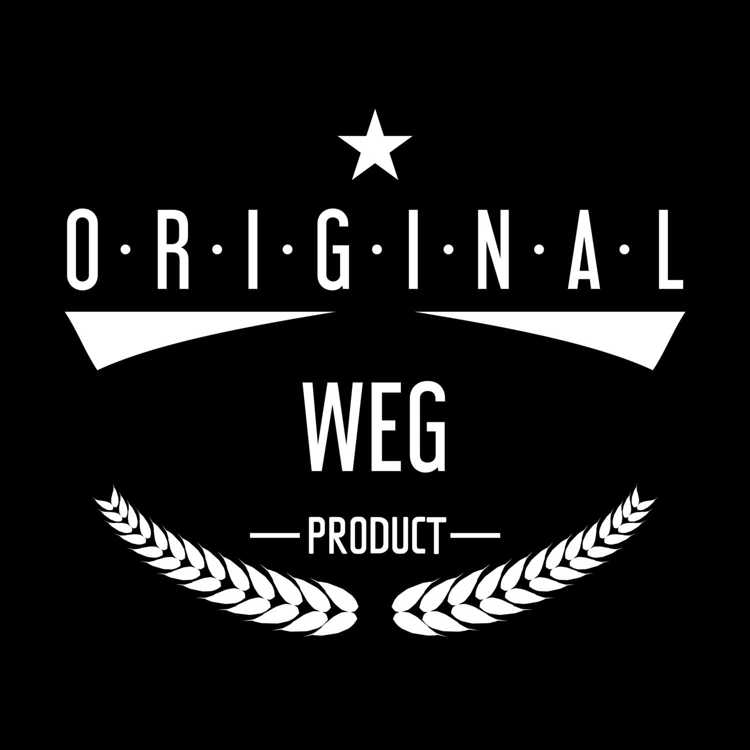 T-Shirt »Original Product« für den Ort »Weg«