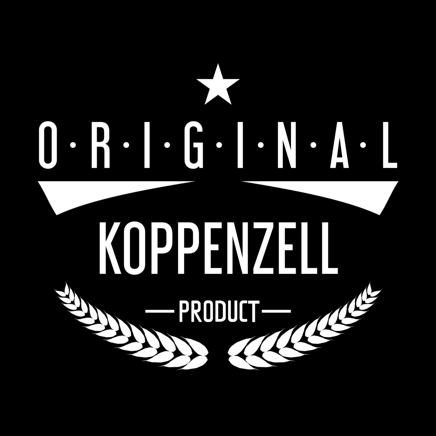 T-Shirt »Original Product« für den Ort »Koppenzell«