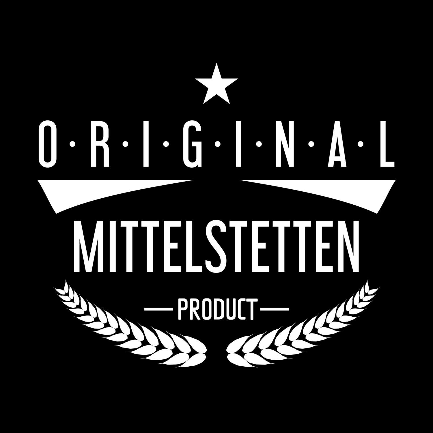 T-Shirt »Original Product« für den Ort »Mittelstetten«