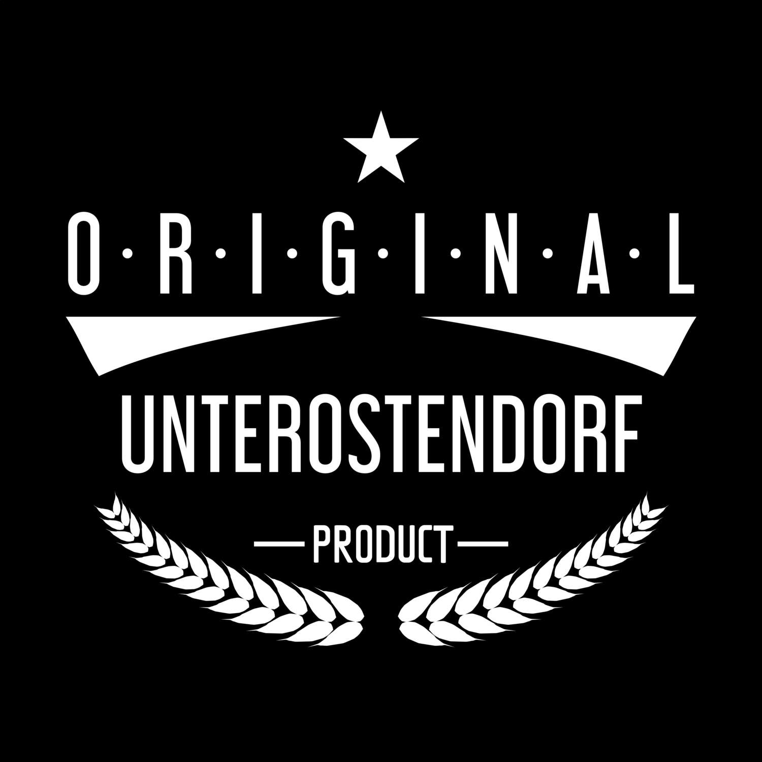 T-Shirt »Original Product« für den Ort »Unterostendorf«