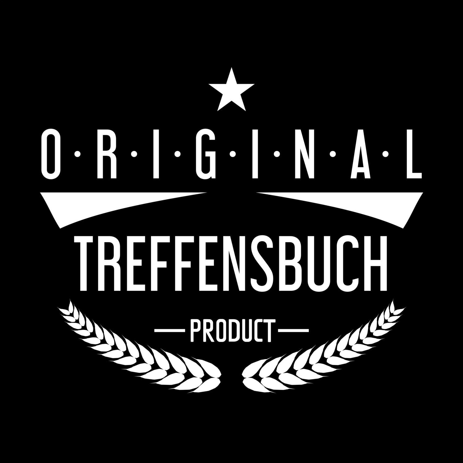 T-Shirt »Original Product« für den Ort »Treffensbuch«