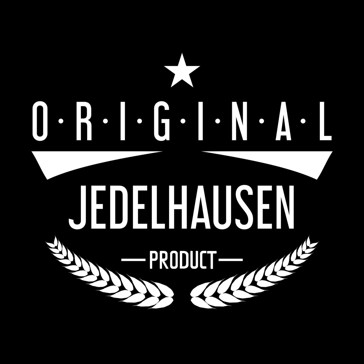 T-Shirt »Original Product« für den Ort »Jedelhausen«