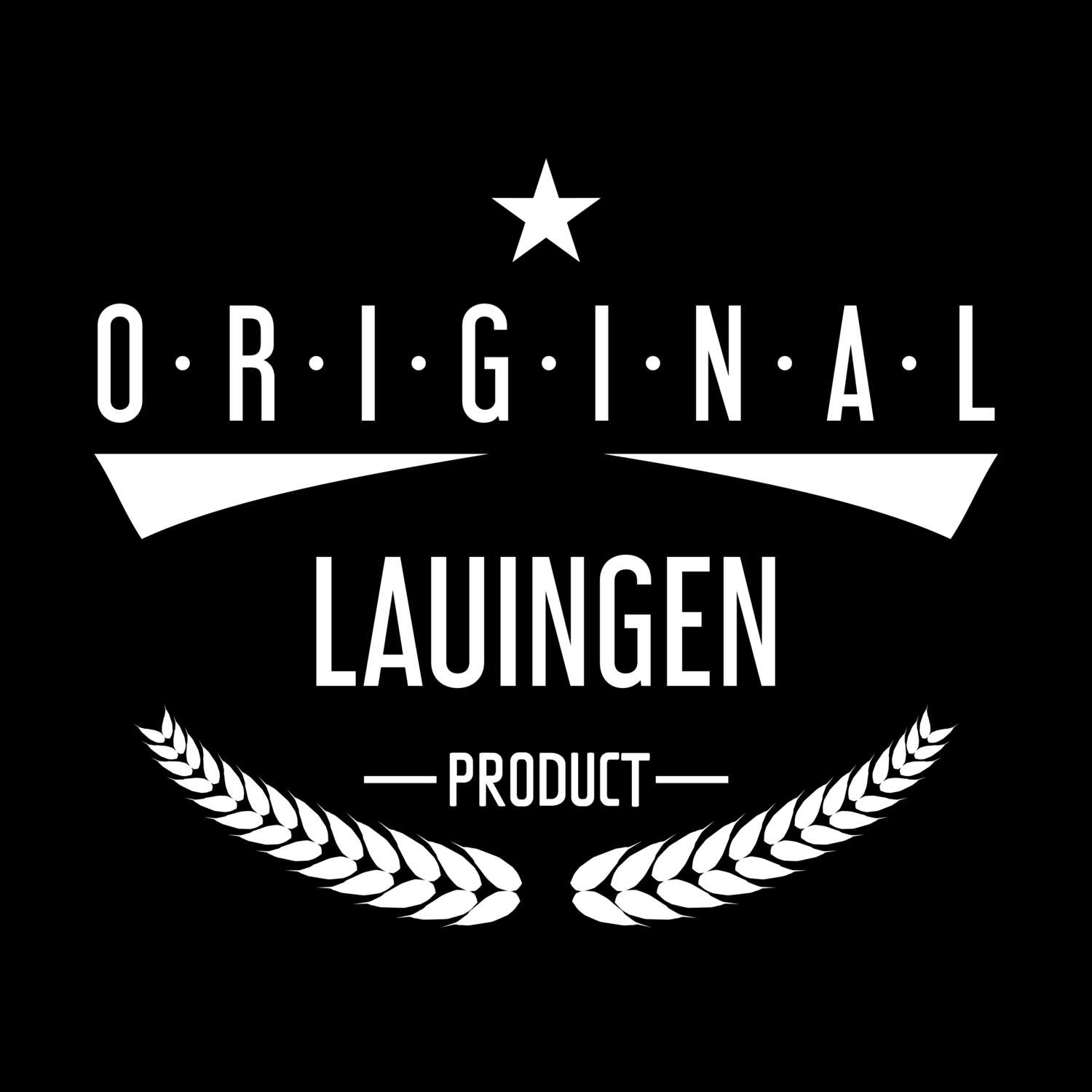 T-Shirt »Original Product« für den Ort »Lauingen«