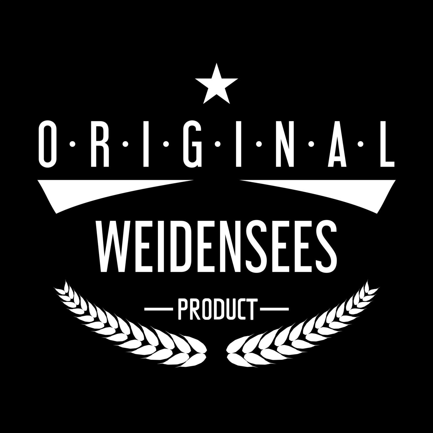 T-Shirt »Original Product« für den Ort »Weidensees«