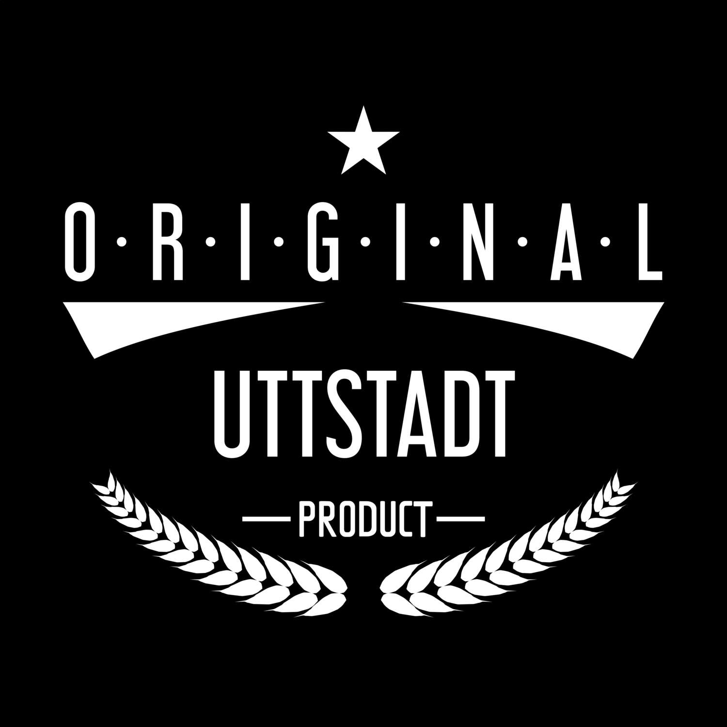 T-Shirt »Original Product« für den Ort »Uttstadt«