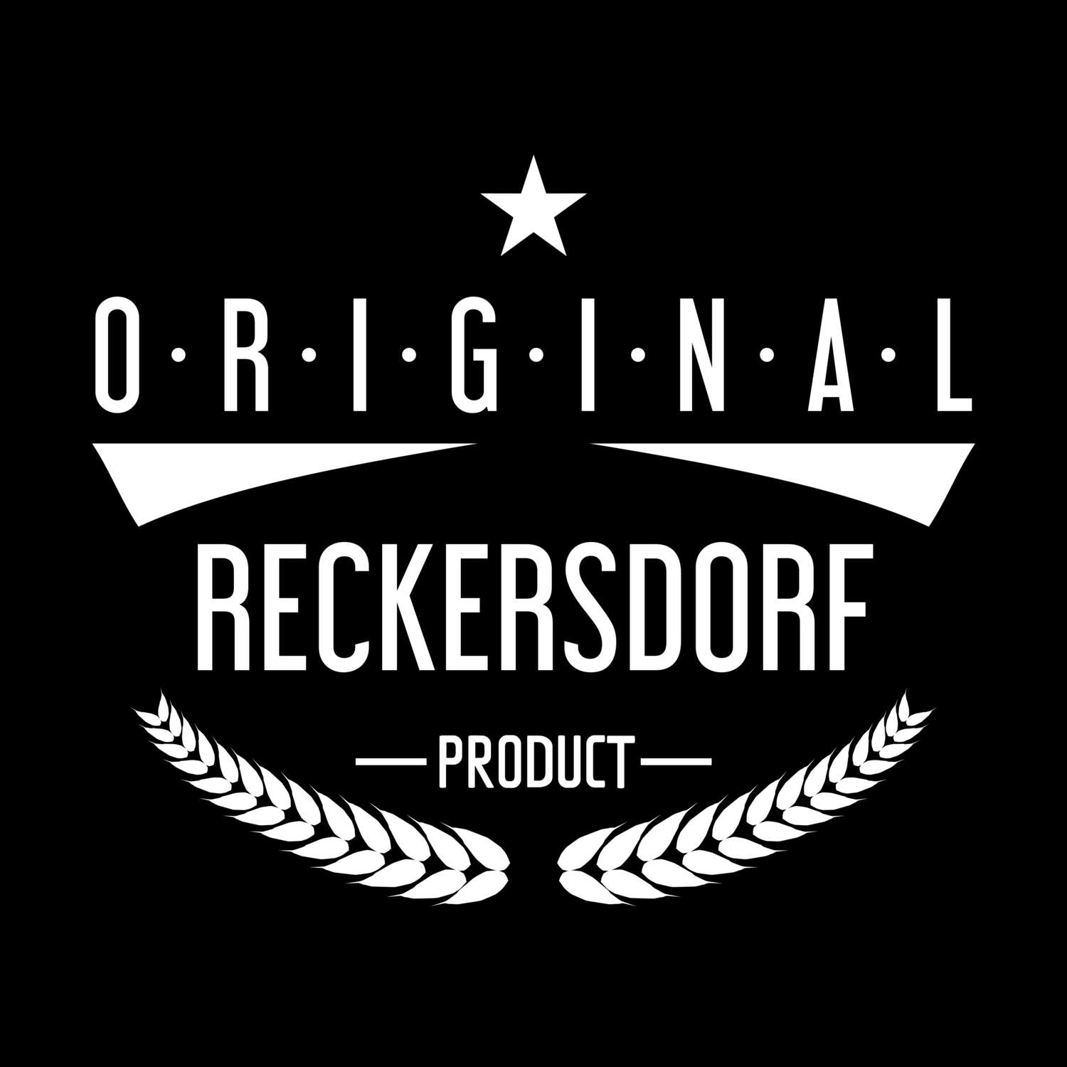 T-Shirt »Original Product« für den Ort »Reckersdorf«