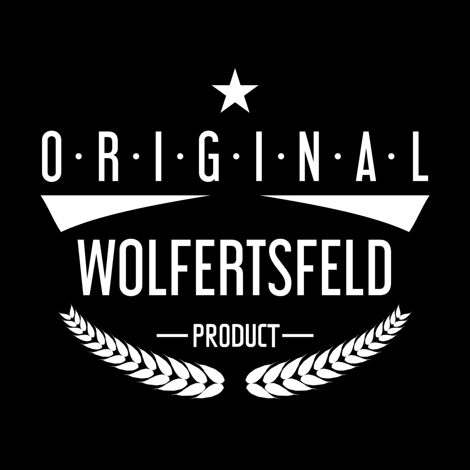 T-Shirt »Original Product« für den Ort »Wolfertsfeld«