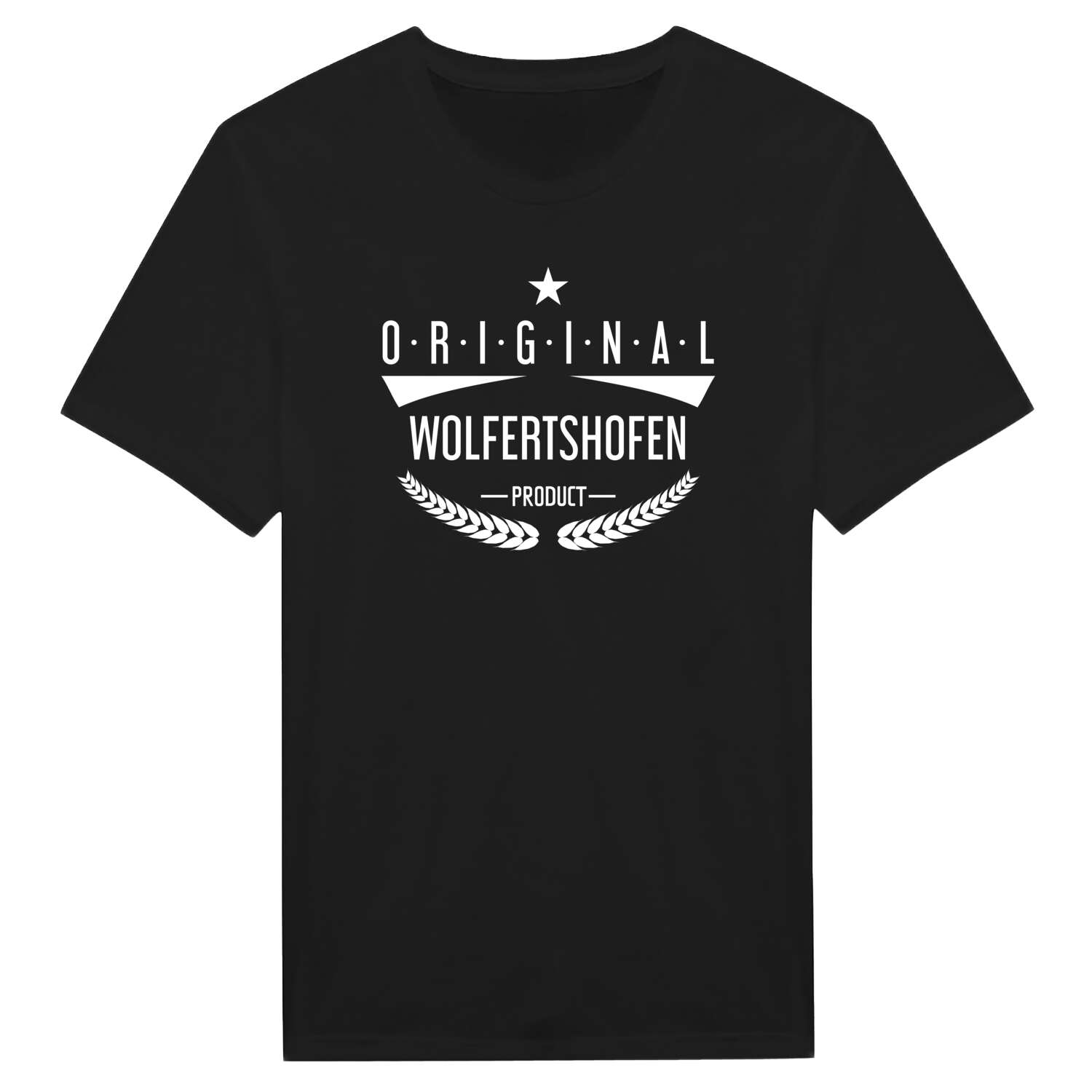 T-Shirt »Original Product« für den Ort »Wolfertshofen«
